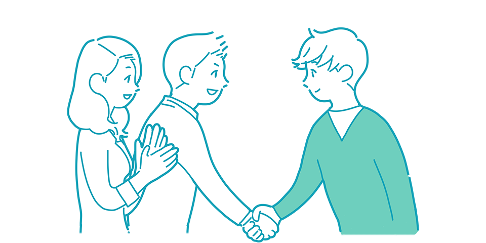 退職入社イラスト
